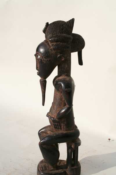 Baoule(2 statues couples), d`afrique : Côte d